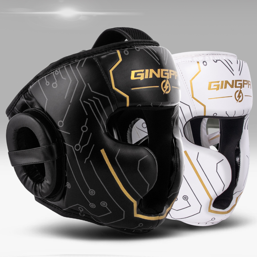 Sports Equipment For Kids - フルカバー Pu ボクシングヘルメット子供大人ムエタイトレーニングスパーリングボクシングヘッドギアジム用品テコンドーヘッドガード
