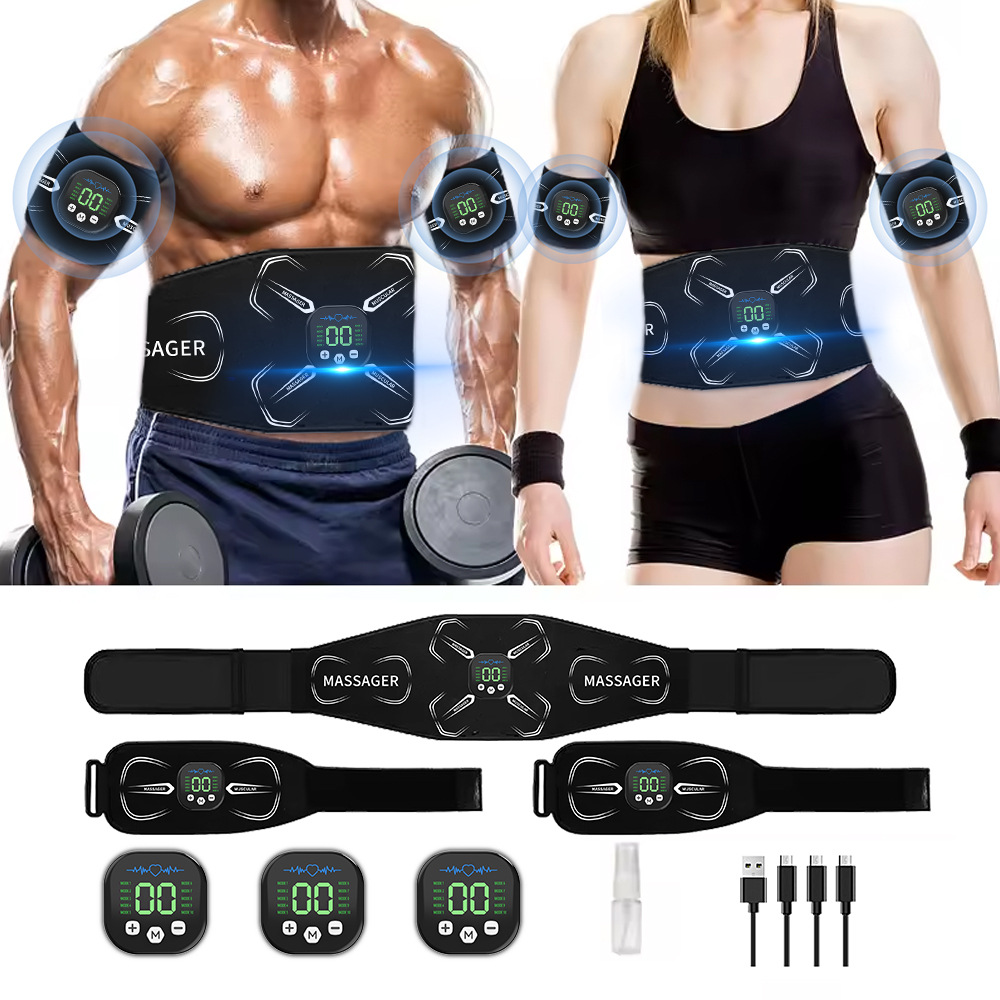 Sports Equipment Wholesale - EMS 筋肉刺激装置腹部トレーナー腹筋トナー腕腹脚エクササイズワークアウト減量脂肪燃焼ホームジムフィットネス機器