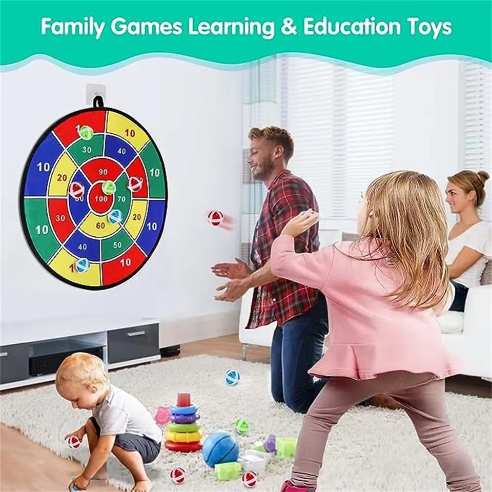 粘着ボール付き大型ダーツボード 家族向けインタラクティブゲー - Sports Equipment For Kids のレビューと価格