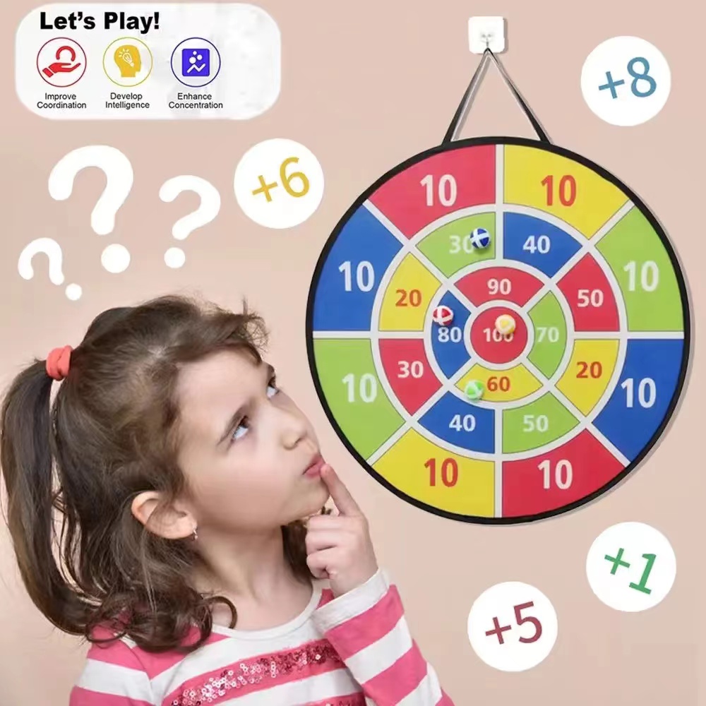 粘着ボール付き大型ダーツボード 家族向けインタラクティブゲー - Sports Equipment For Kids のレビューと価格