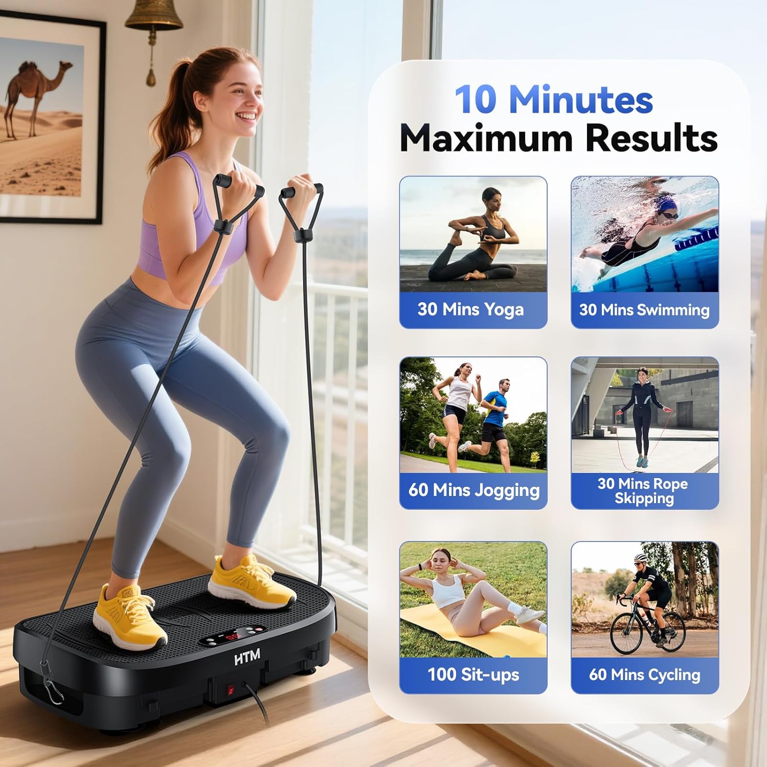 振動プレート脂肪燃焼フィットネスプラットフォーム全身120レ - Sports Equipment Wholesale のレビューと価格