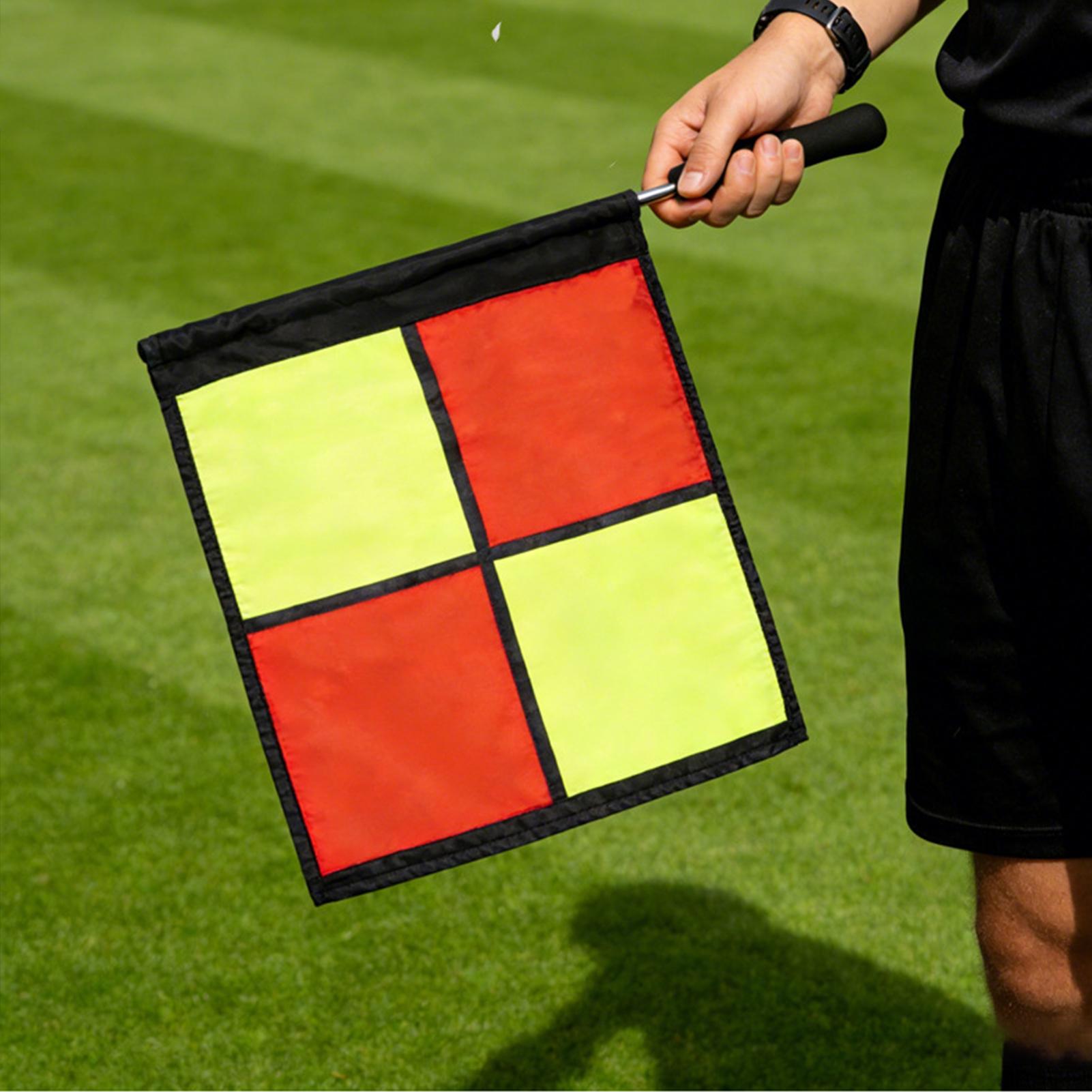サッカー審判旗 2ピース高視認性審判用具 試合用サッカーライ - Sports Equipment Football のレビューと価格