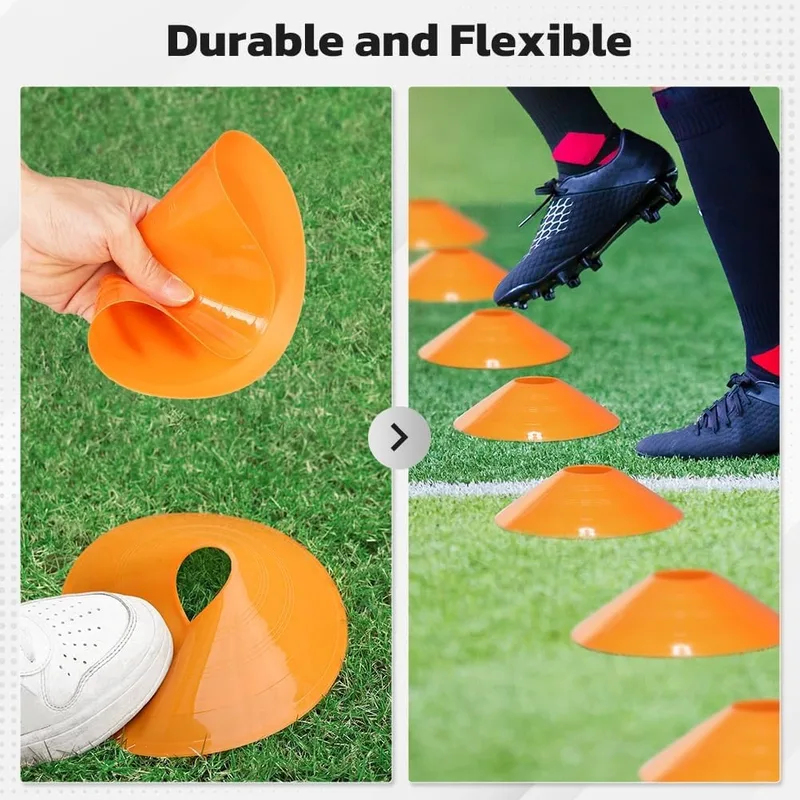 30個入り サッカー トレーニングプレート フットボールコー - Sports Equipment Football のレビューと価格