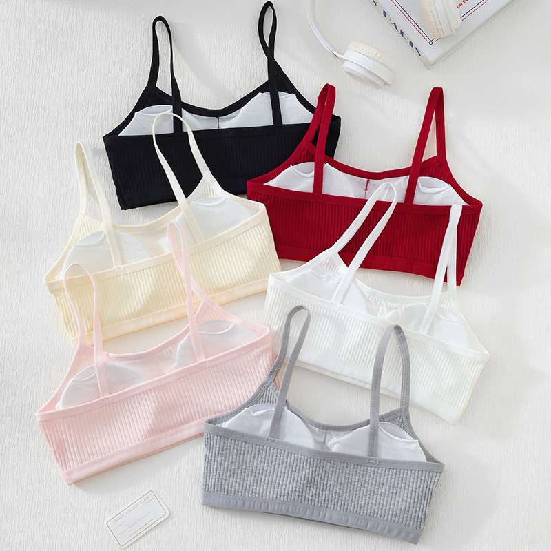 1PC コットンティーンエイジャー女の子トレーニングブラジャ - Sports Equipment For Kindergarten のレビューと価格