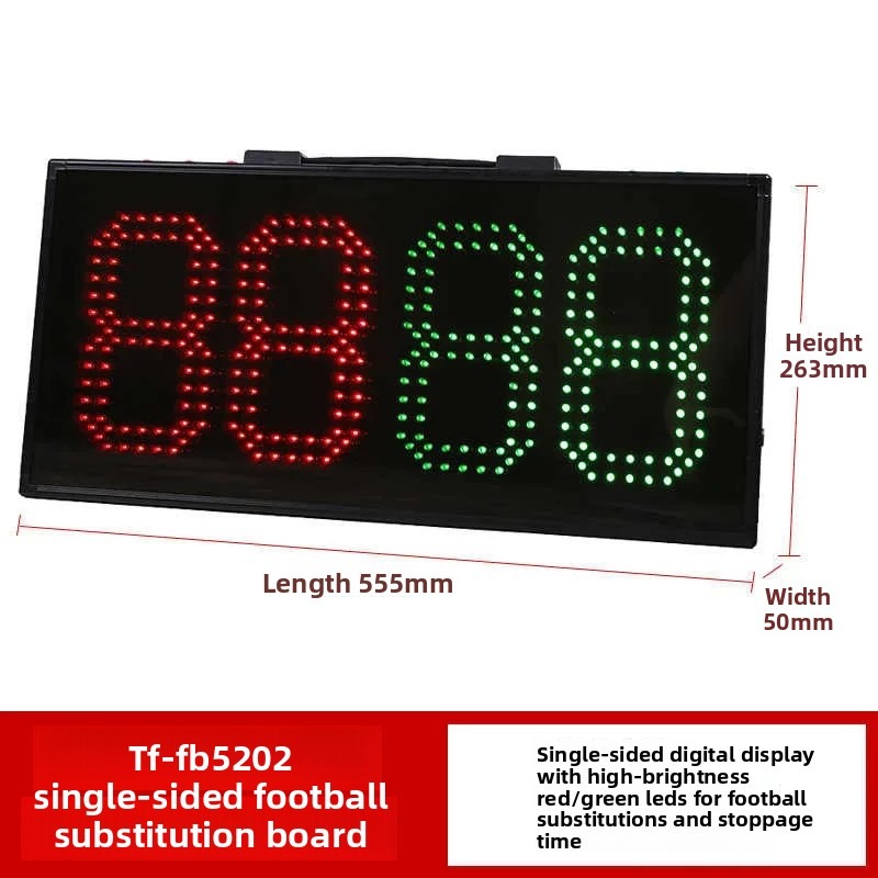 サッカー審判用選手交代ボード、負傷時間表示電子ボード、電池式 - Sports Equipment Football のレビューと価格