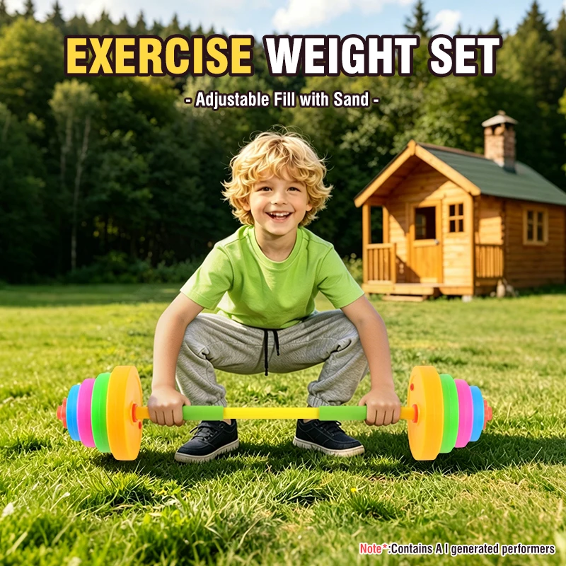 調節可能な子供用ダンベルバーベルセット屋内屋外フィットネス機 - Sports Equipment For Kids のレビューと価格