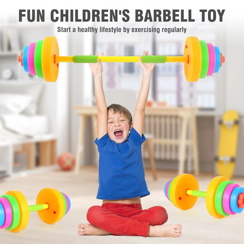 調節可能な子供用ダンベルバーベルセット屋内屋外フィットネス機 - Sports Equipment For Kids のレビューと価格