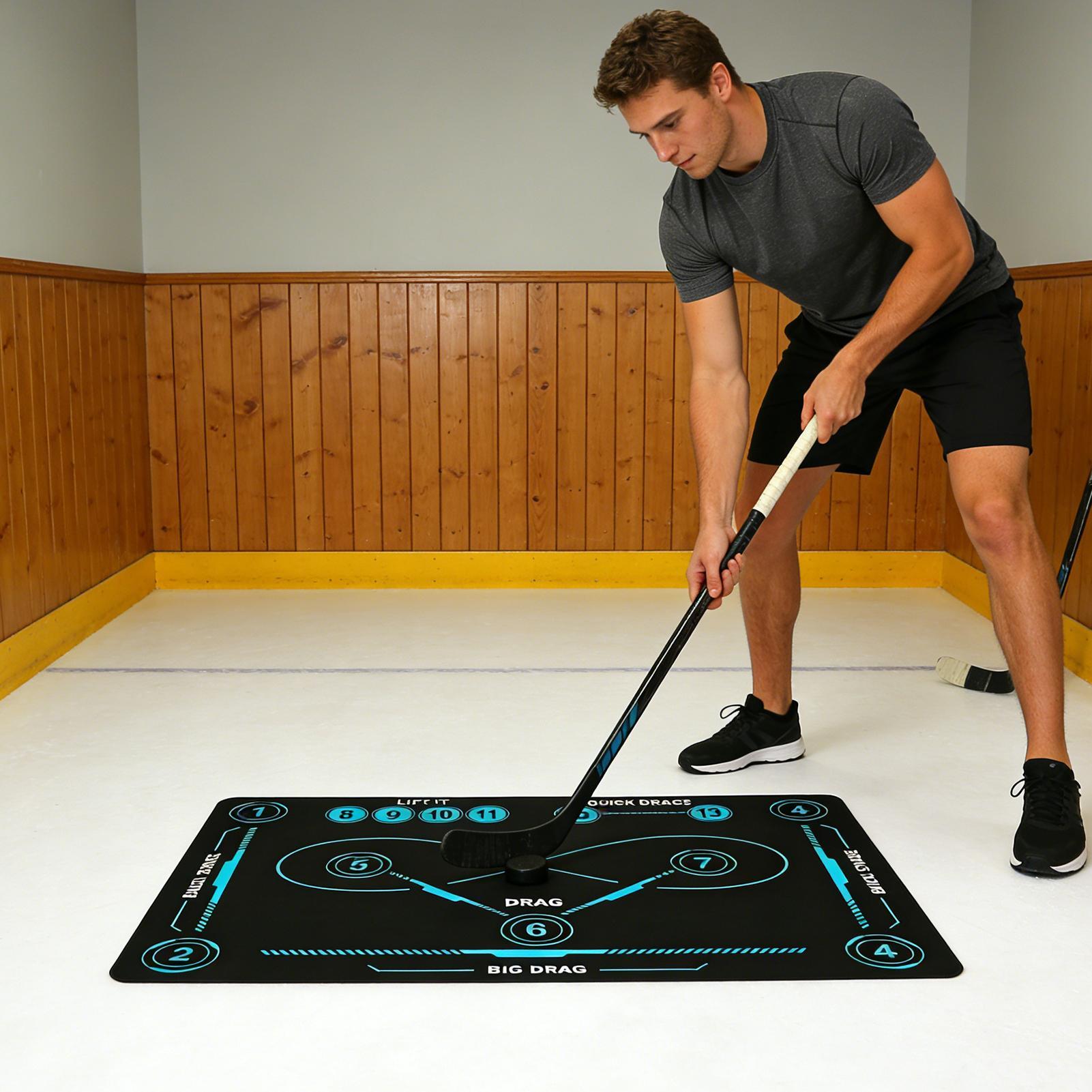 ホッケートレーニングマット屋内屋外静音滑り止め大型スティック - Sports Equipment Football のレビューと価格