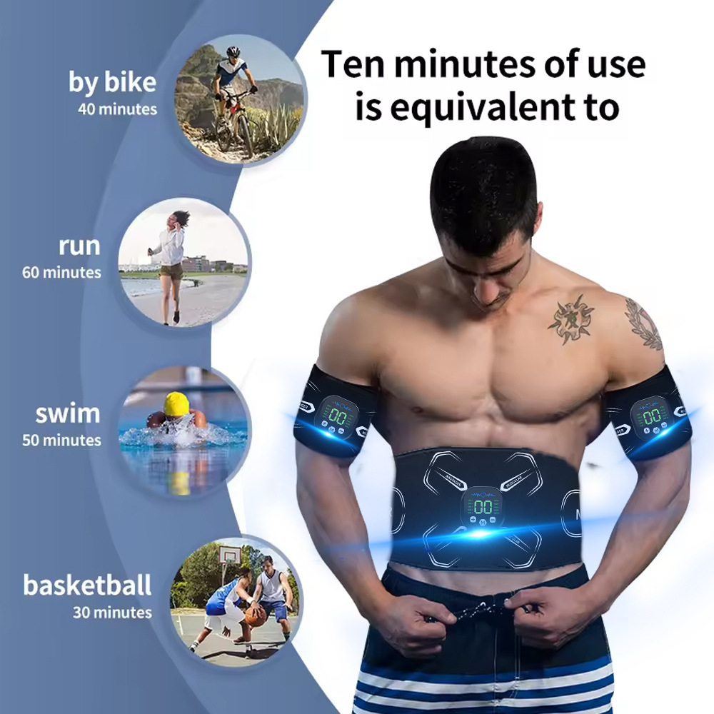 EMS 筋肉刺激装置腹部トレーナー腹筋トナー腕腹脚エクササイ - Sports Equipment Wholesale のレビューと価格