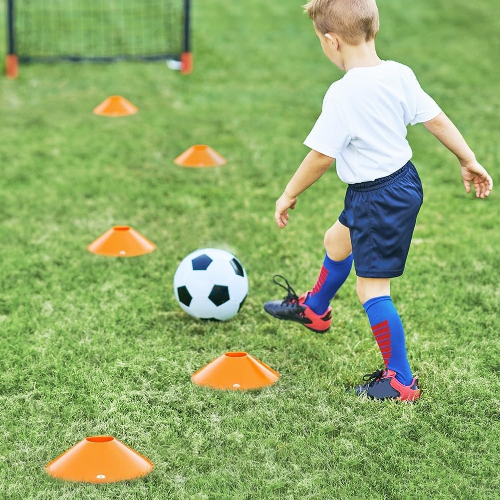 25個入り フットボールコーンプレート フットボールトレーニ - Sports Equipment Football のレビューと価格